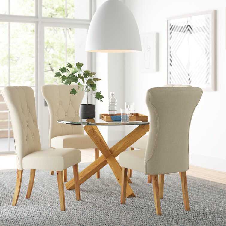 Round dining table 2024 set wayfair